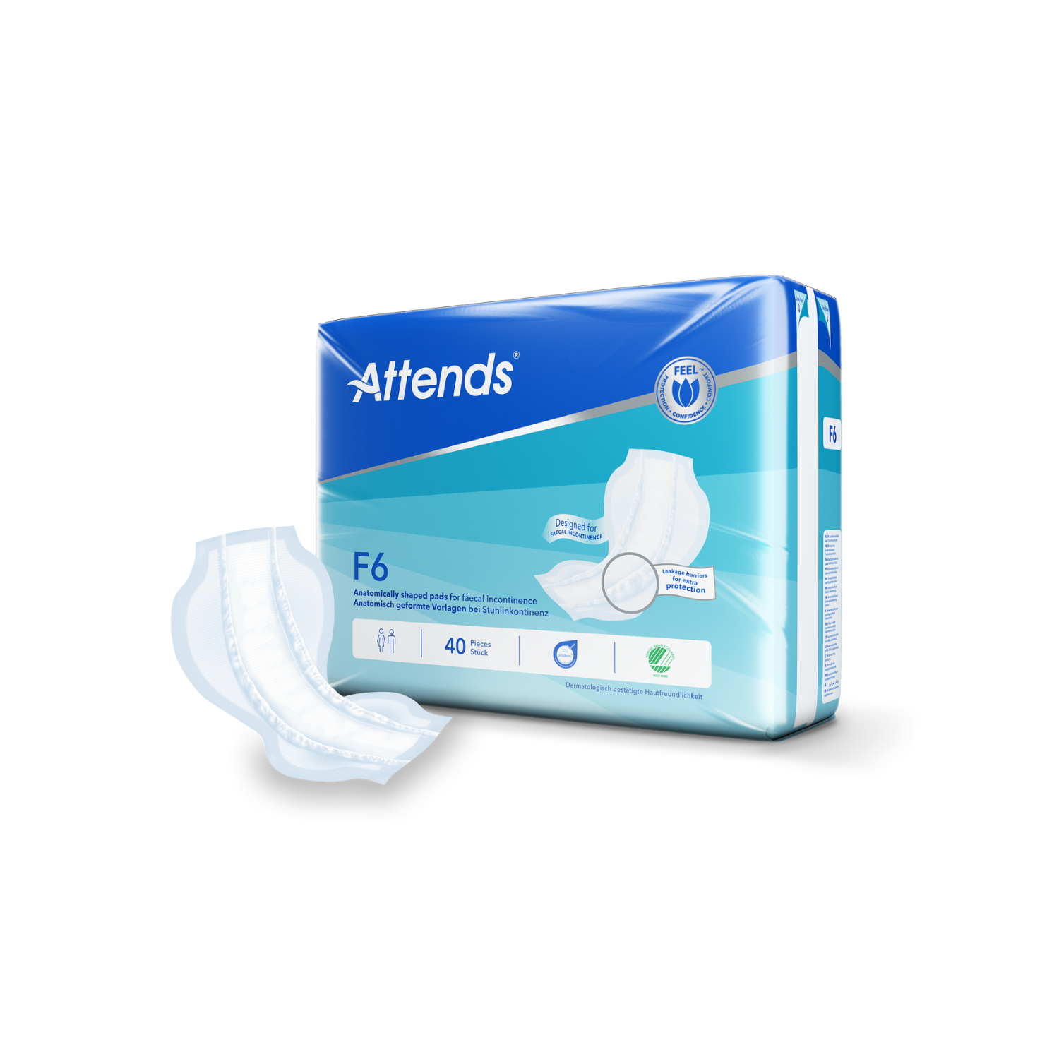 Attends F6 Faecal Pad 40 Pack