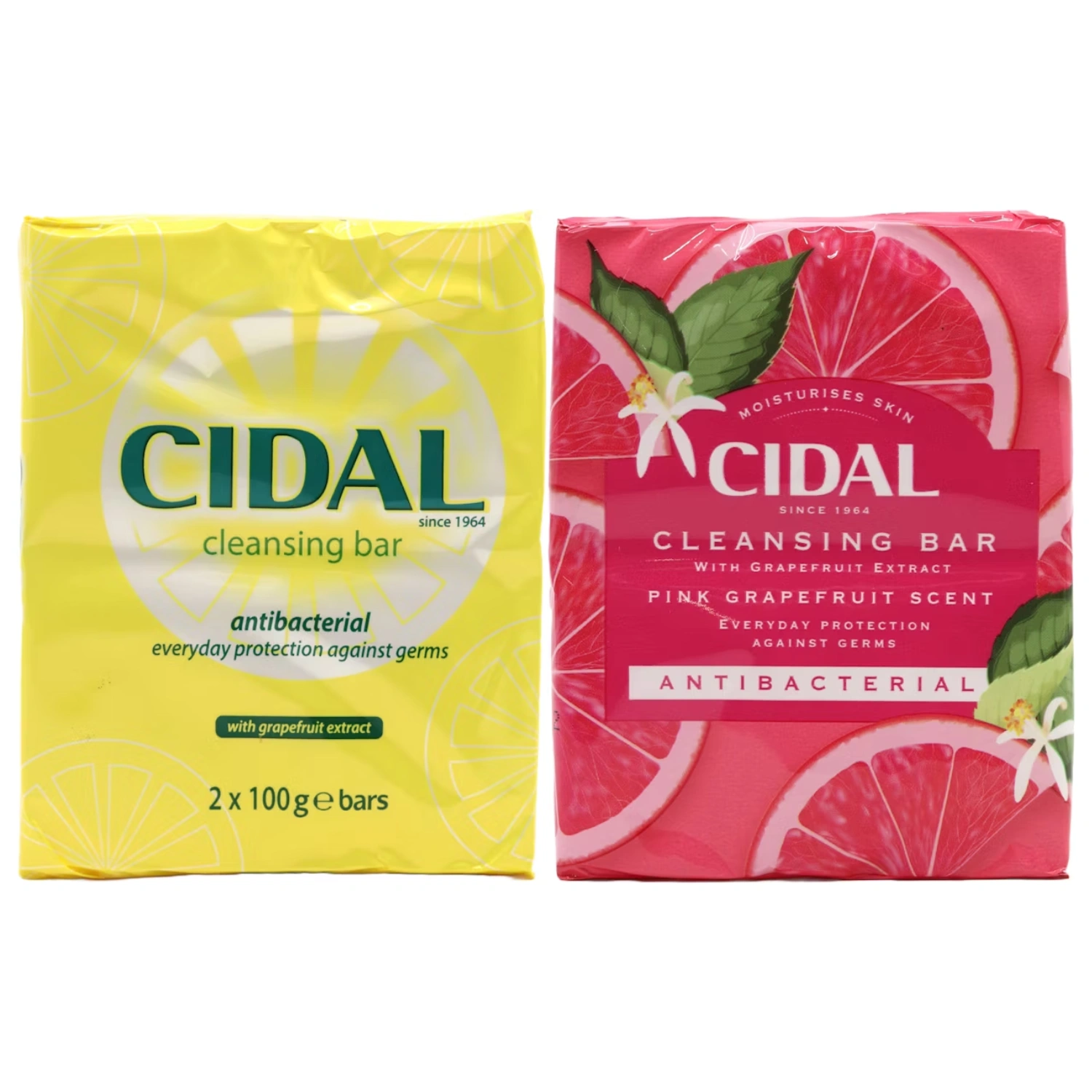 Cidal Antibacterial Cleansing Bar Twin Pack