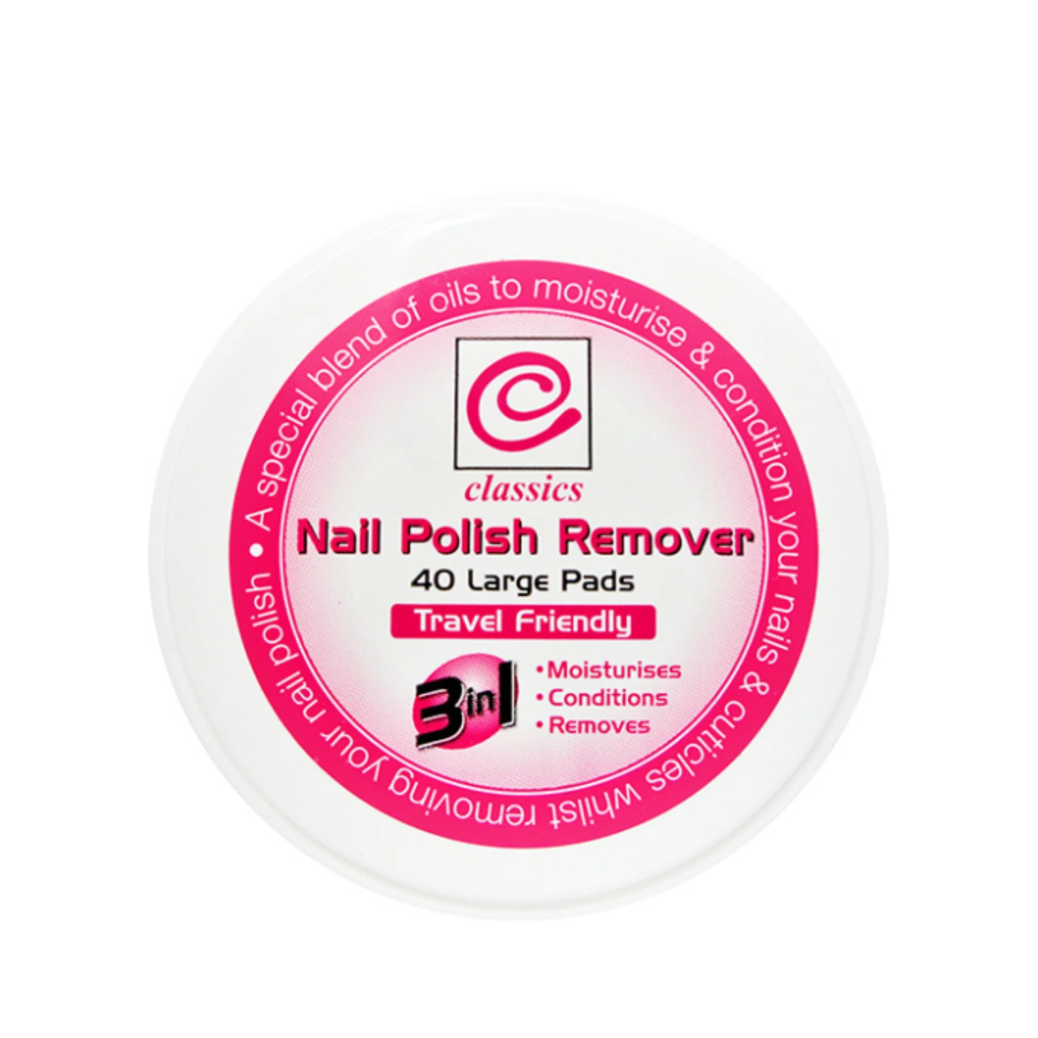 Classics Nail Polish Remover 40 Pads