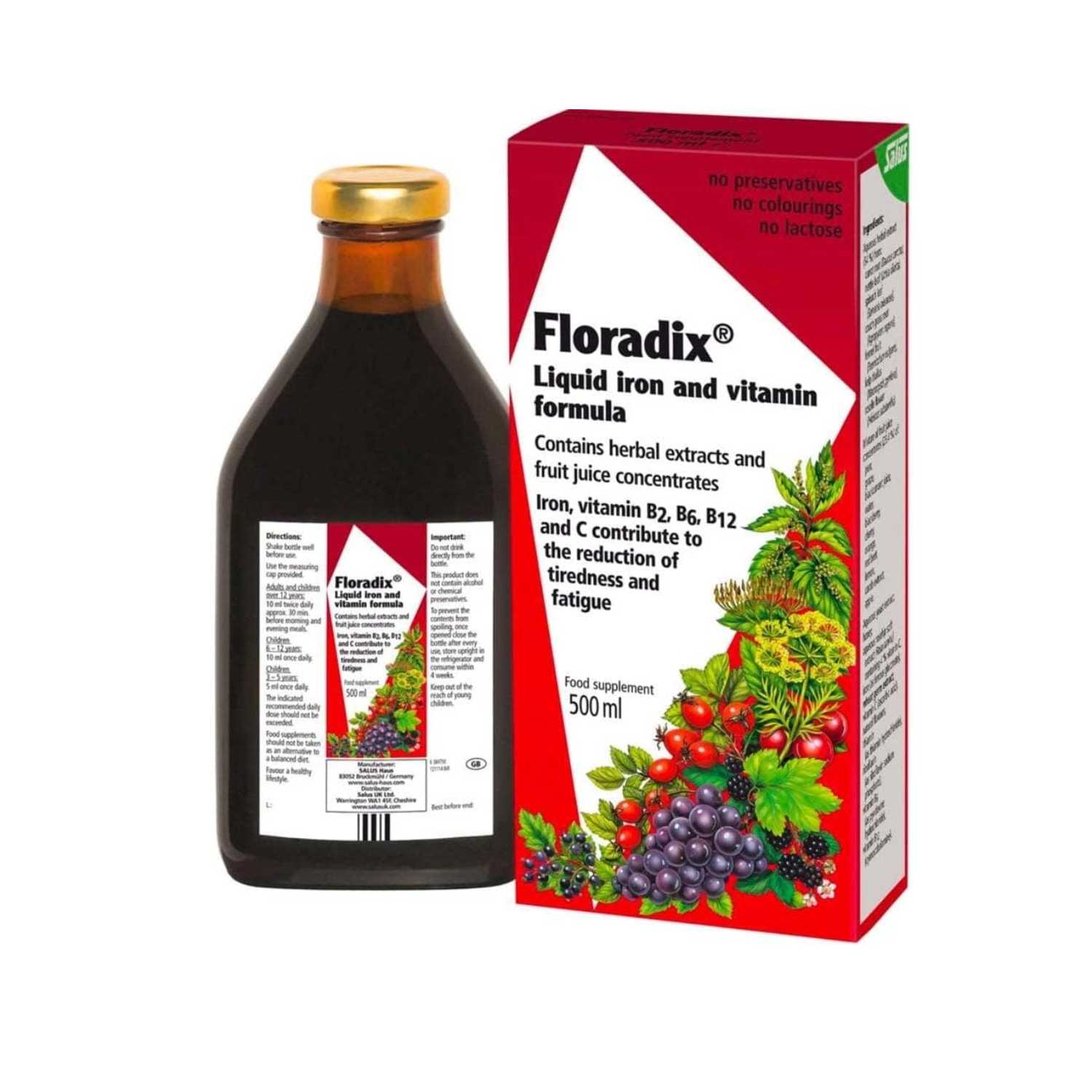 Floradix Iron & Vitamin  Gluten 250ml