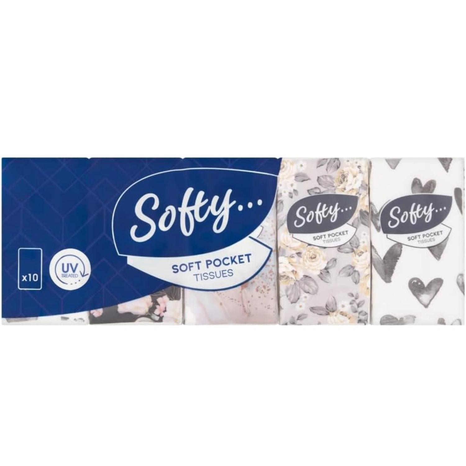 Softy Pocket Pack Facial Tissues 10 Packs