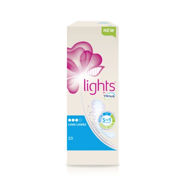 Tena Lights Long Liners 20 Count (1)
