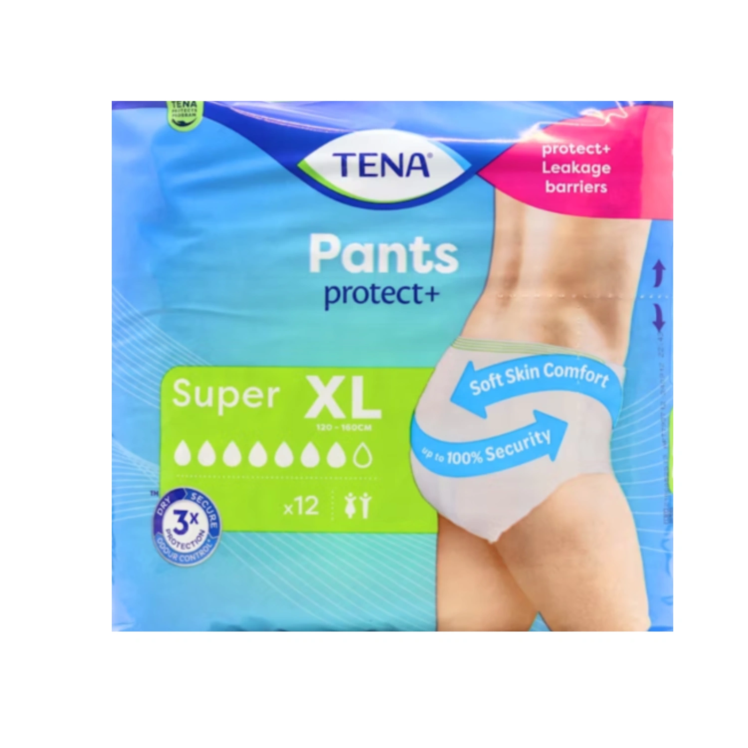 Tena Pants Super XLarge 12 Pants