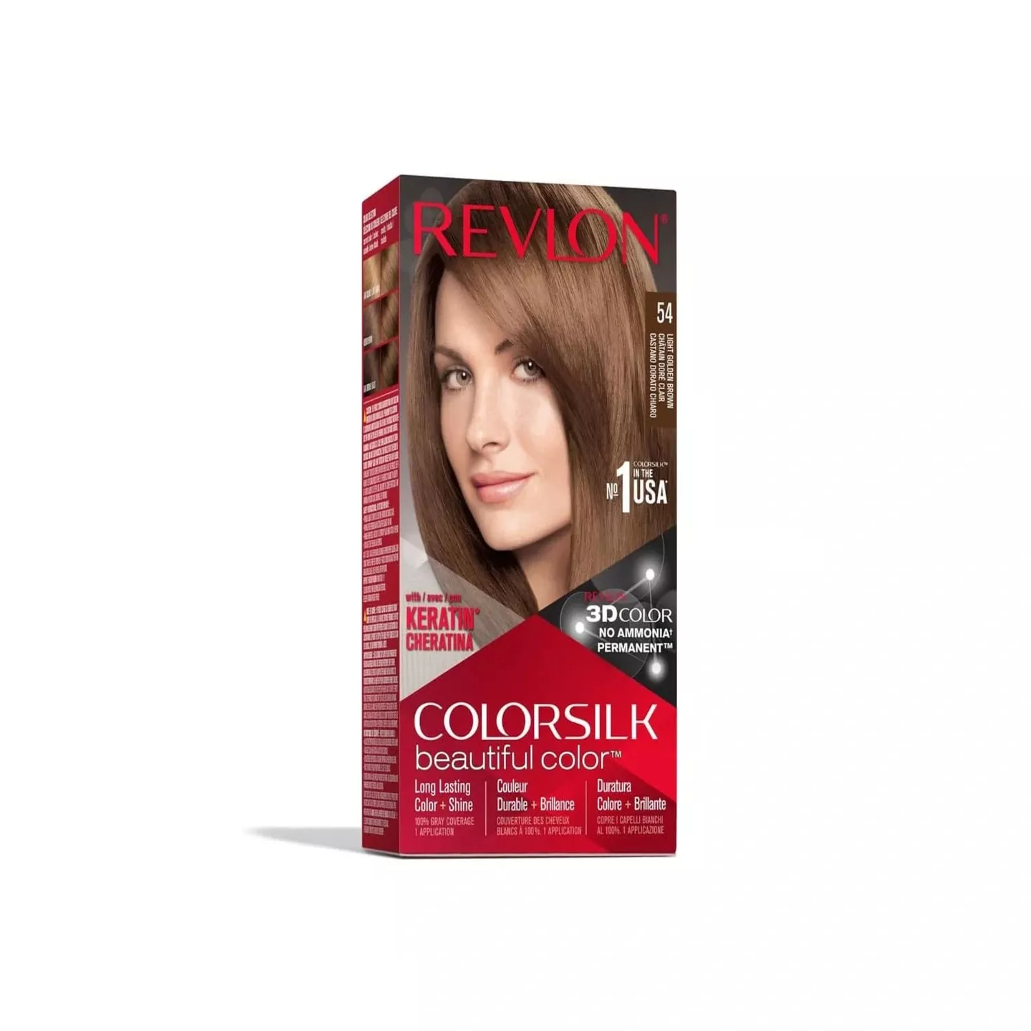 Revlon colorsilk Beautiful Color Light Golden Brown 54