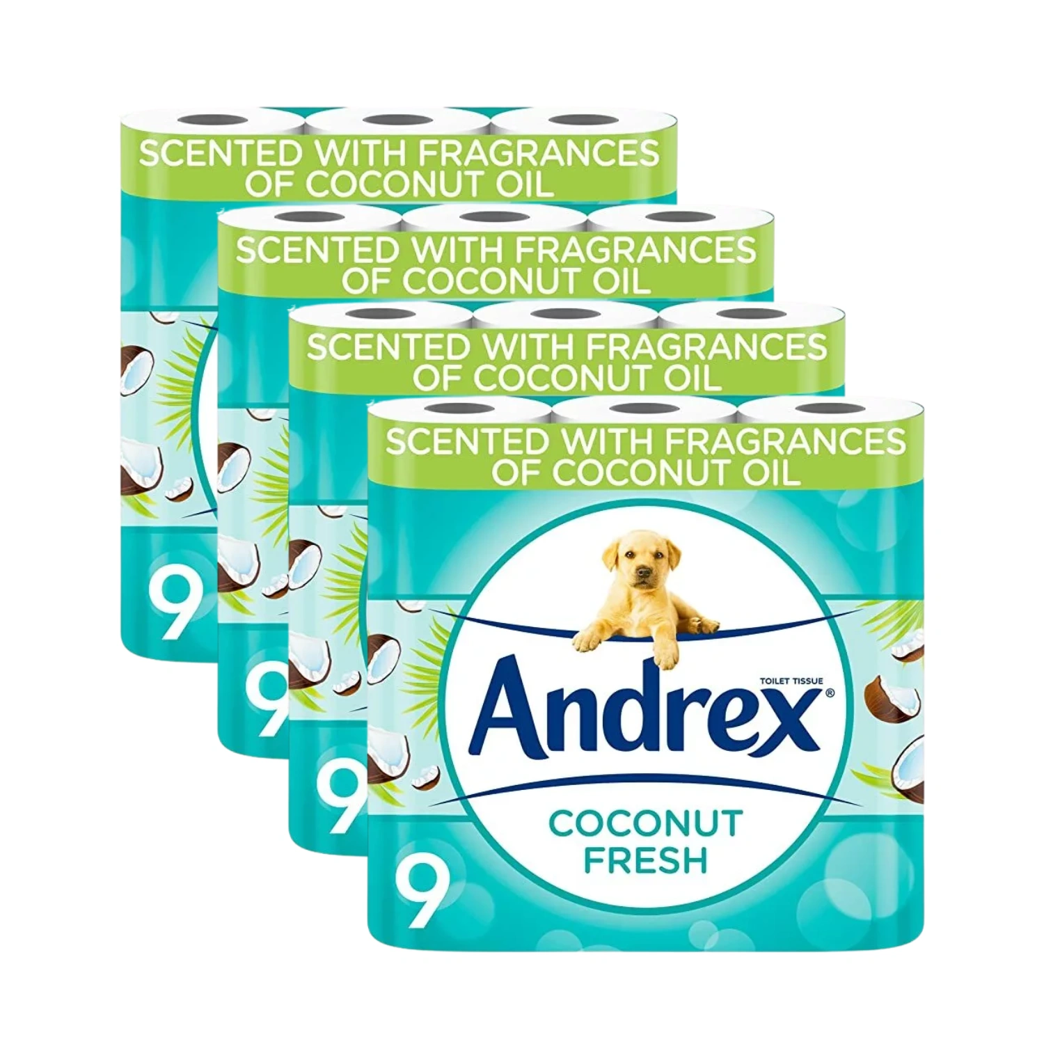 Andrex Coconut Fresh Toilet Tissue 9 x 4 Packs