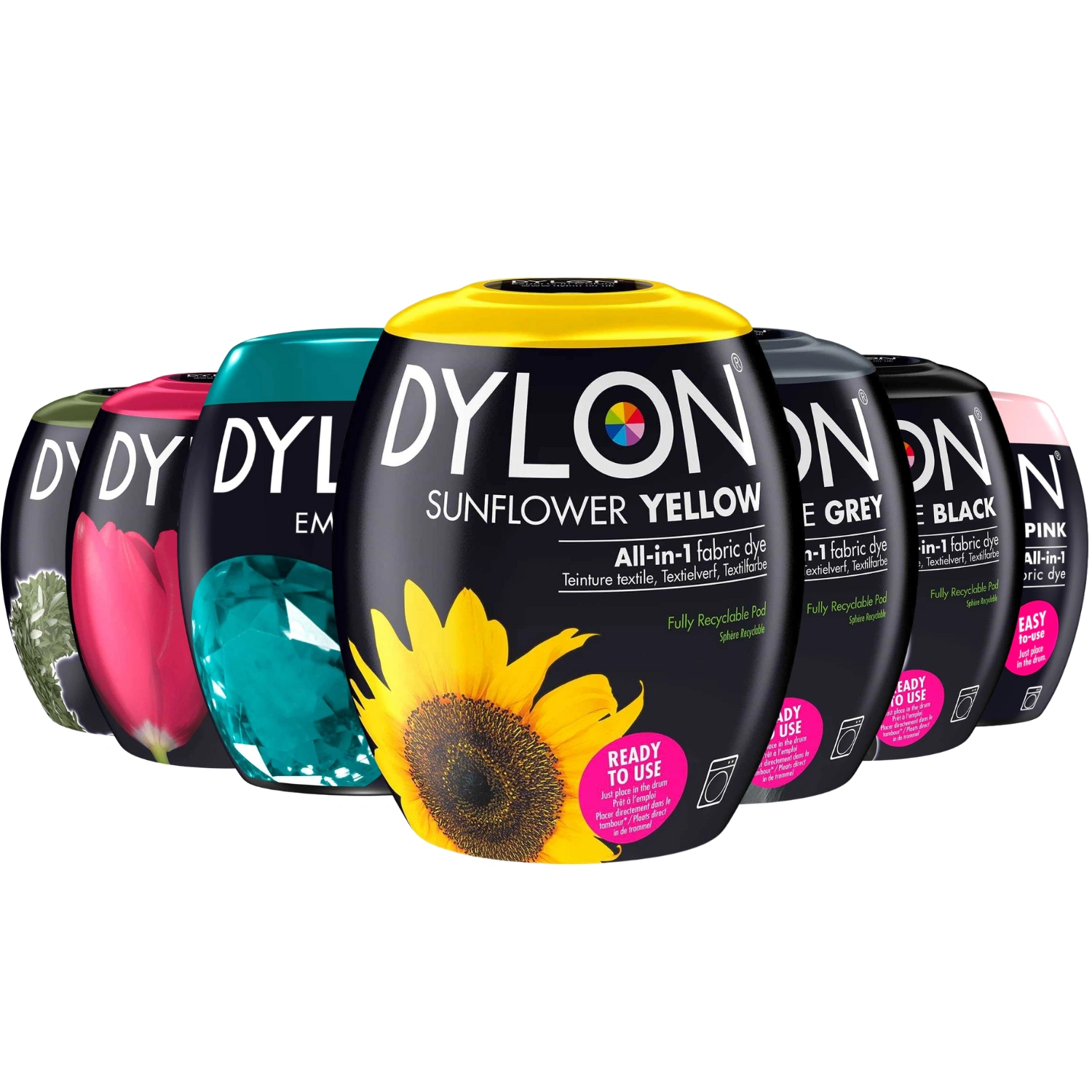 Dylon Washing Machine Fabric Dye Pod for Clothes 350g