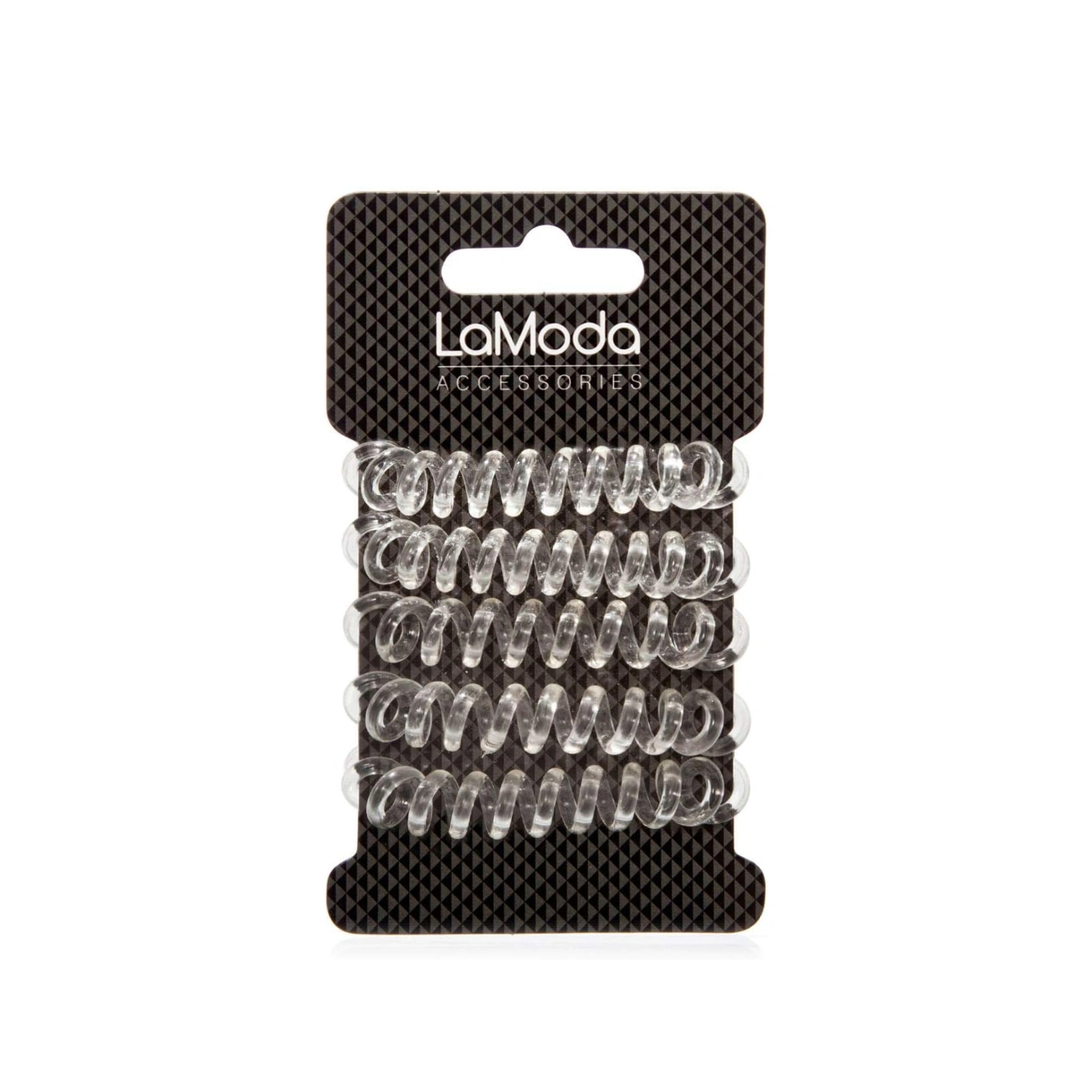 La Moda No Kinks Clear Ponytailers Pack of 5