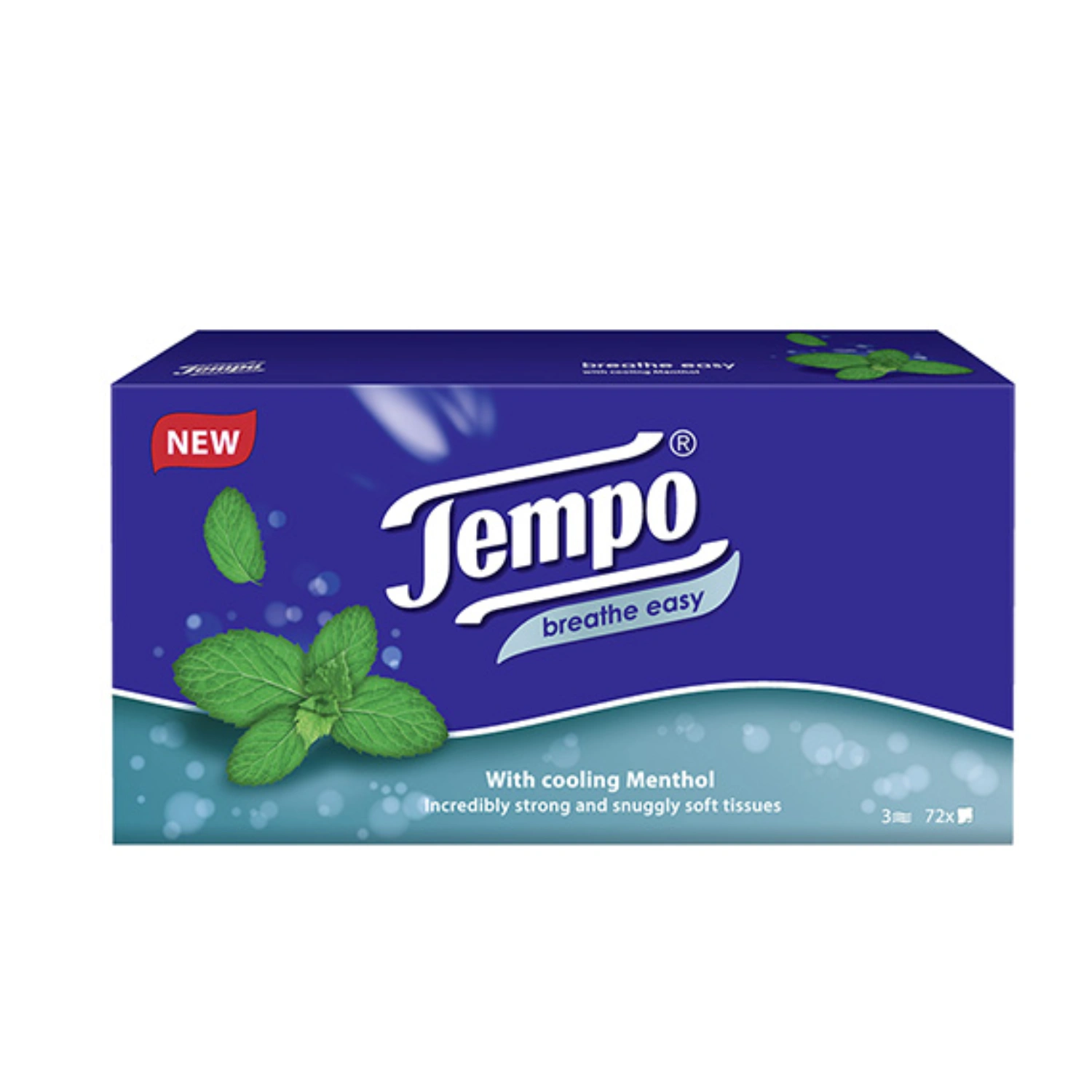 Tempo Tissues Regular Menthol 72 Tissue