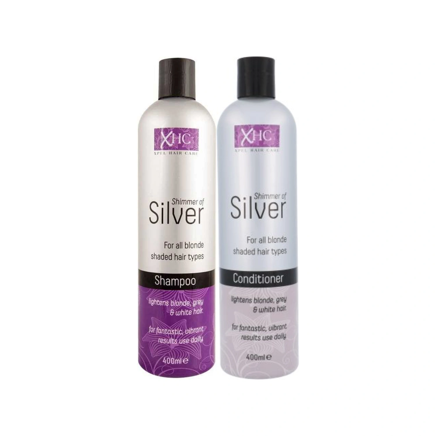 Xpel Shimmer of Silver Shampoo & Conditioner 400ml