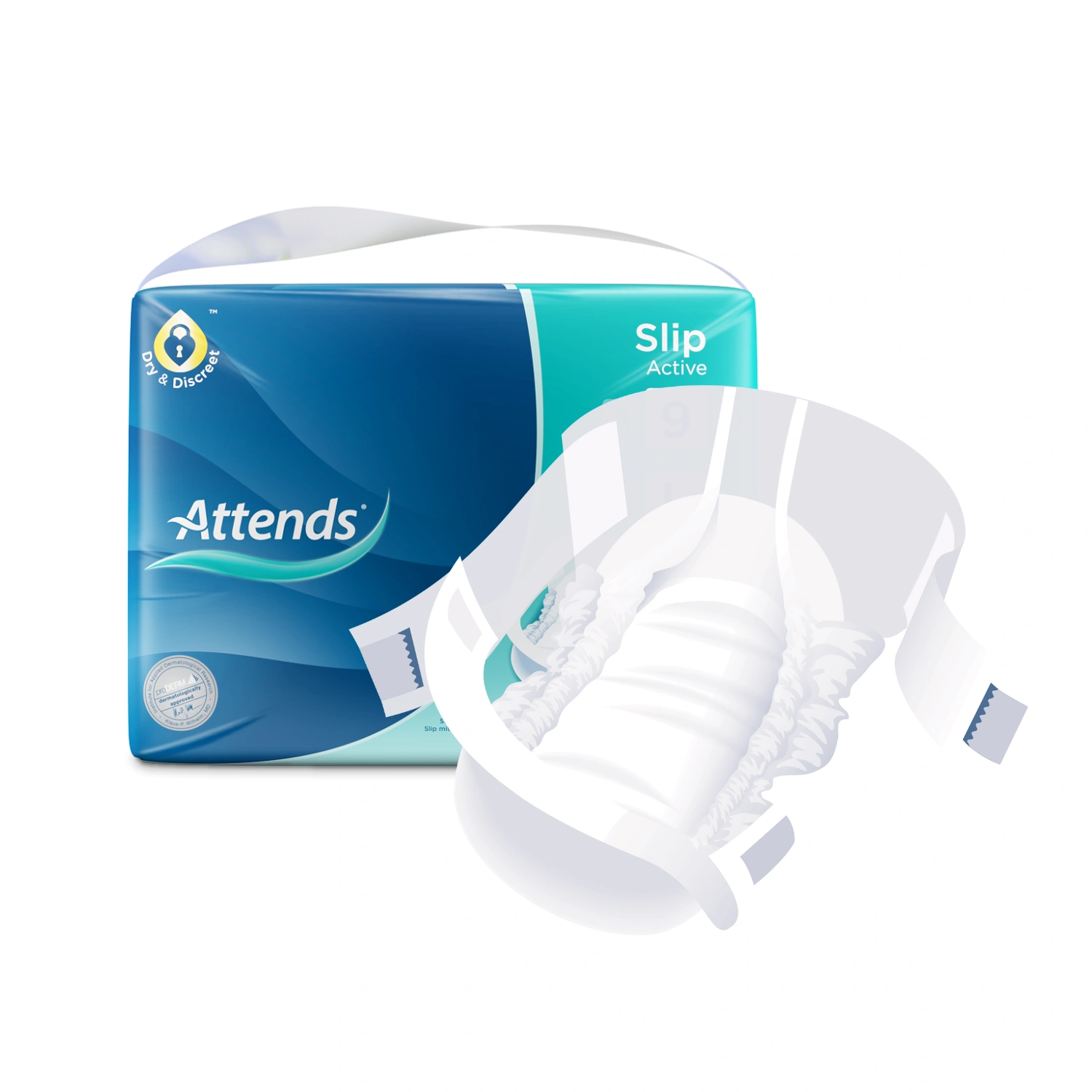 Attends Slip Active - Breathable Slip for Heavy Incontinence