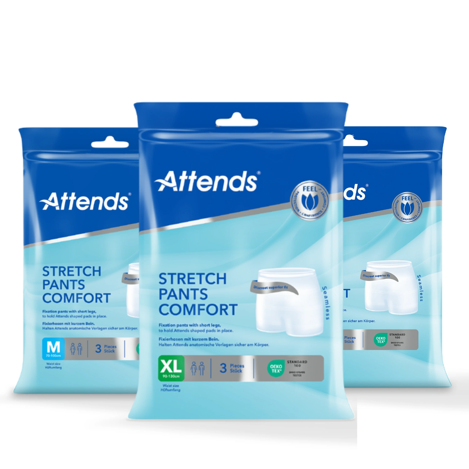 Attends Stretch Pants Comfort Fixation Pants With Short Legs