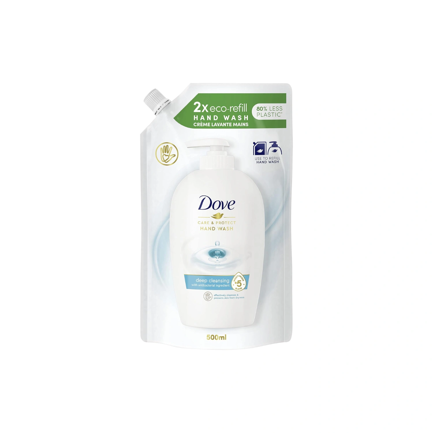 Dove Handwash Refill Pouch Deep Cleansing 500ml
