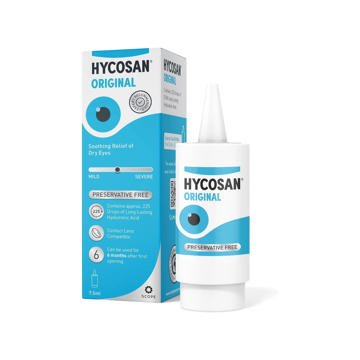 Hycosan Original Preservative Free Eye Drops 7.5ml