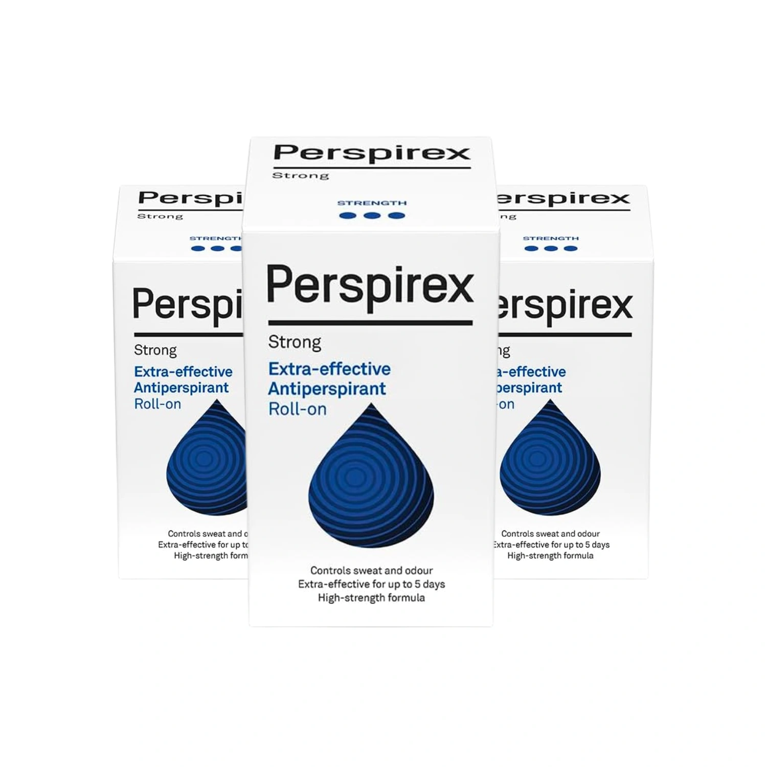 Perspirex Strong Antiperspirant Roll-On 20ml - Pack of 3
