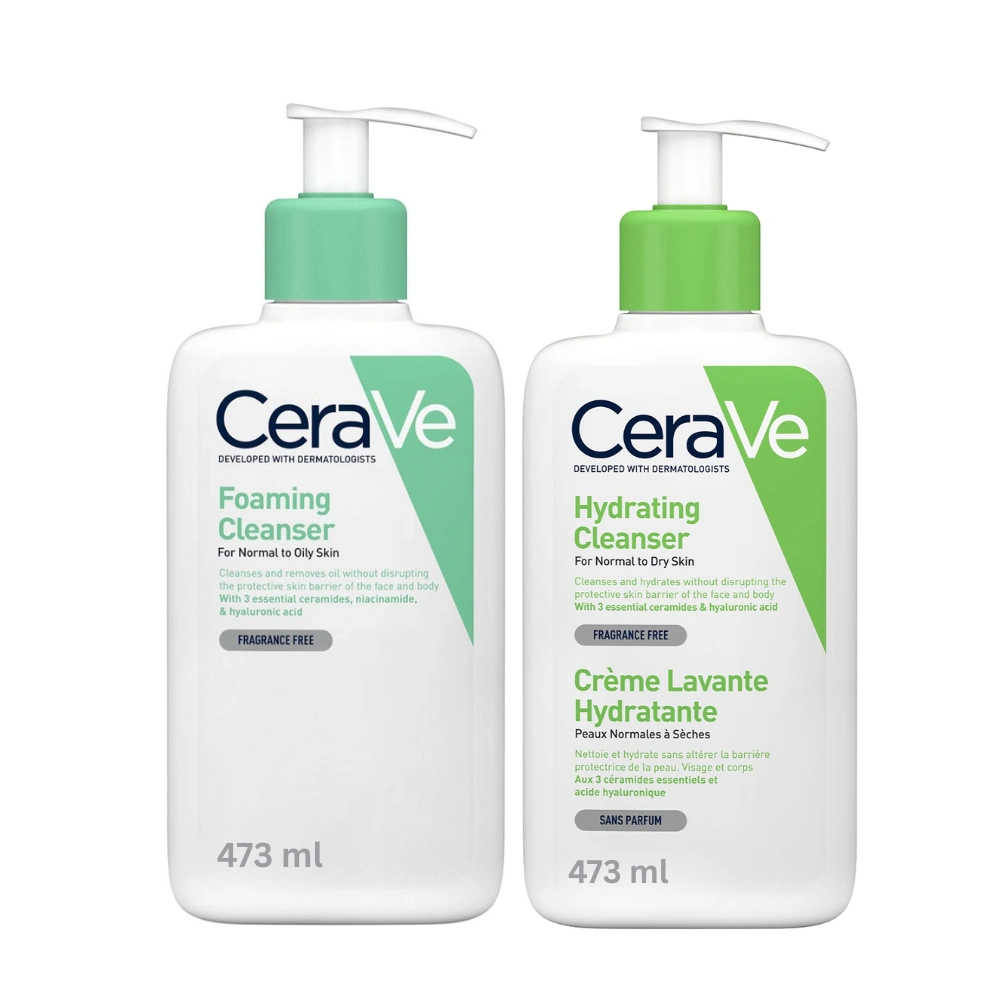 Cerave Hydrating And Foaming Facial Cleanser 473ml