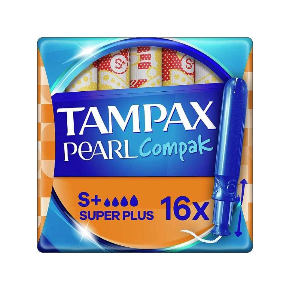 Tampax Pearl Compak Super Plus Tampons 16 Pack