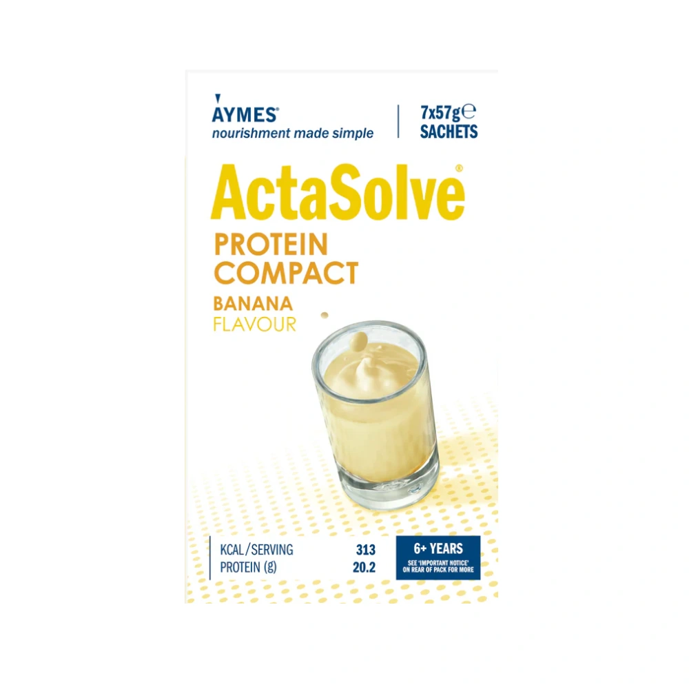 Aymes Actasolve Protein Compact Banana Sachet 7 X 57g