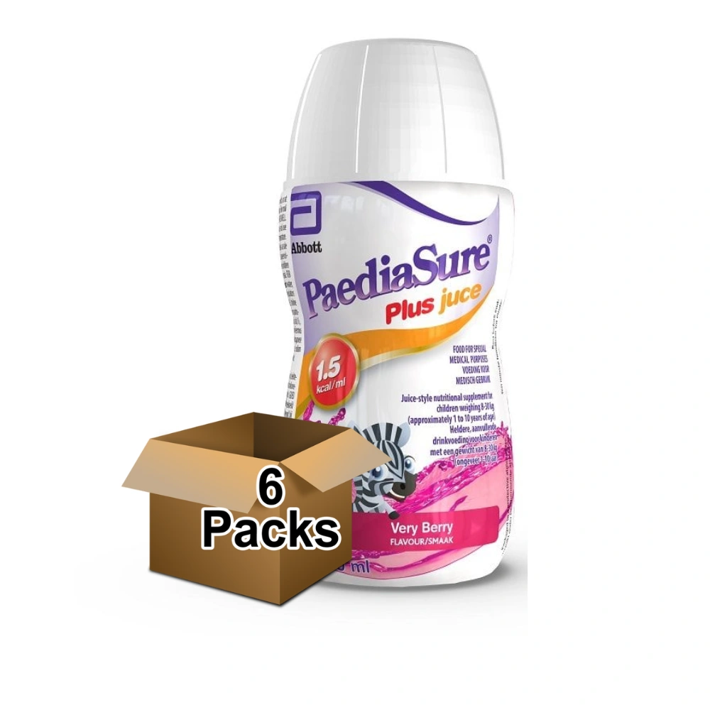Paediasure Plus Juce Bottle Very Berry 200ml - Pack of 6