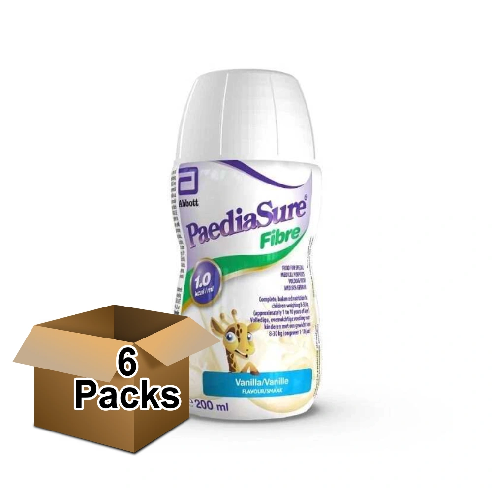 Paediasure Fibre Bottle Vanilla 200ml - Pack of 6