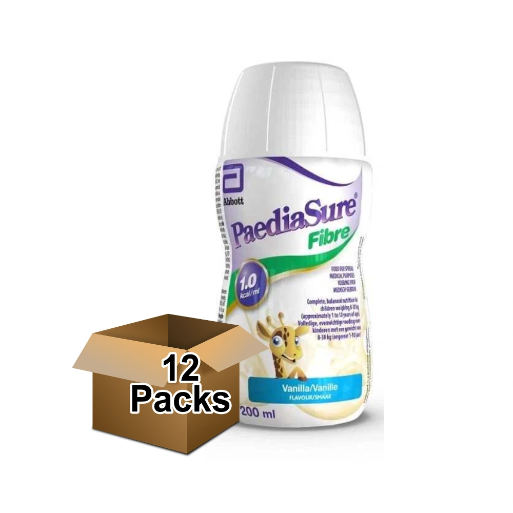 Paediasure Fibre Bottle Vanilla 200ml - Pack of 12