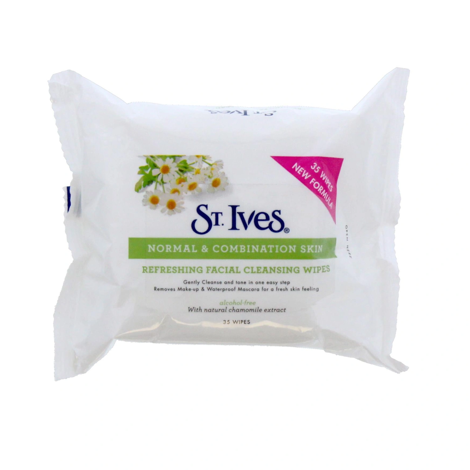 St Ives Facial Cleansing Refreshing Wipe 35S 