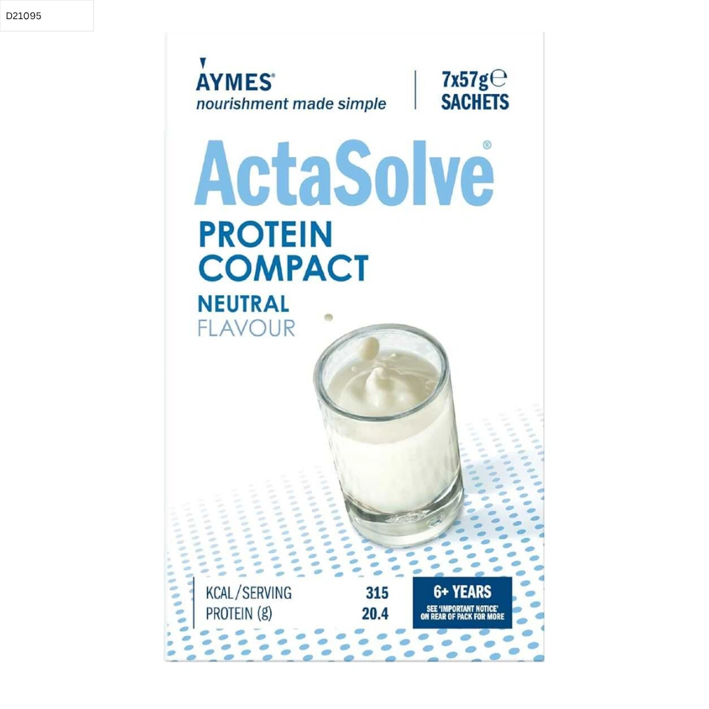 Aymes Actasolve Protein Compact Neutral Sachet 7 X 57g
