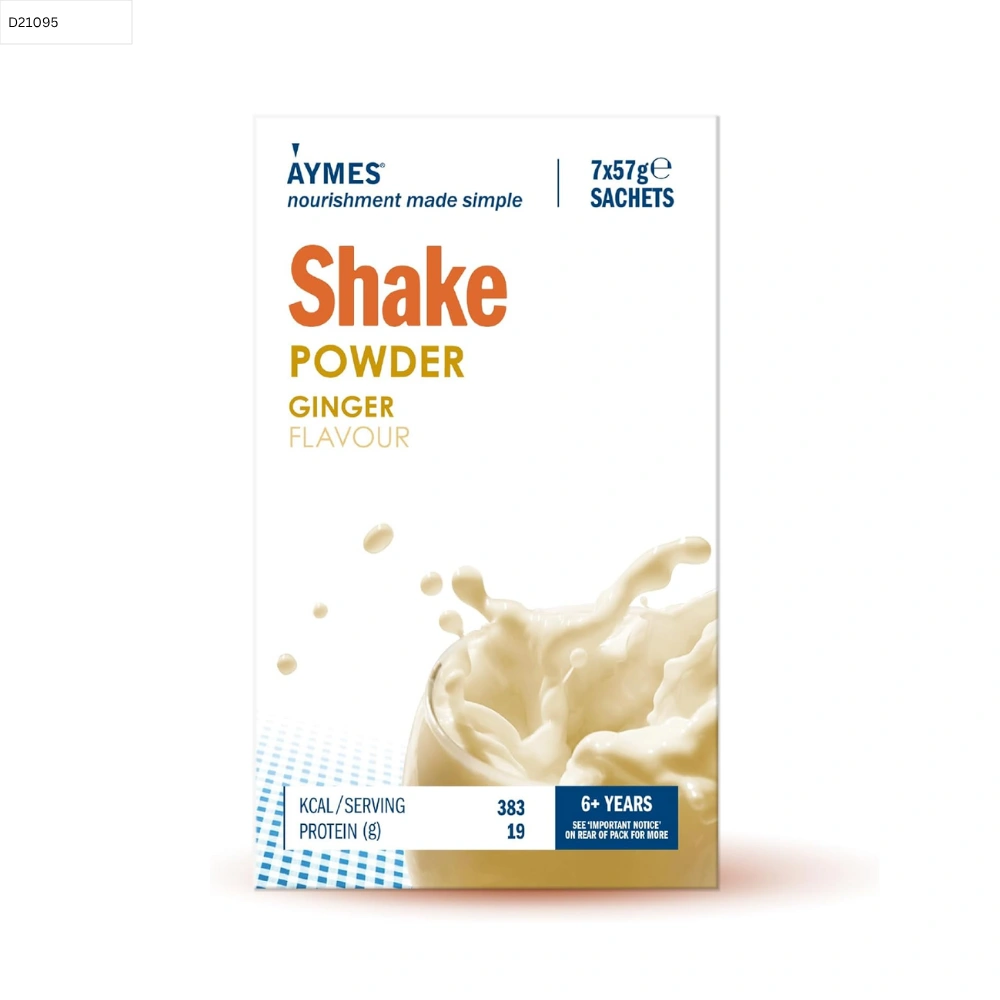 Aymes Shake Powder Ginger 7 x 57g Sachet