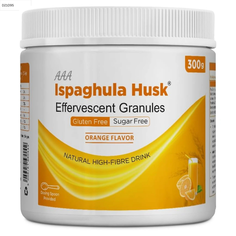 AAA Ispaghula Psyllium Husk Powder Orange Flavor 300 gm
