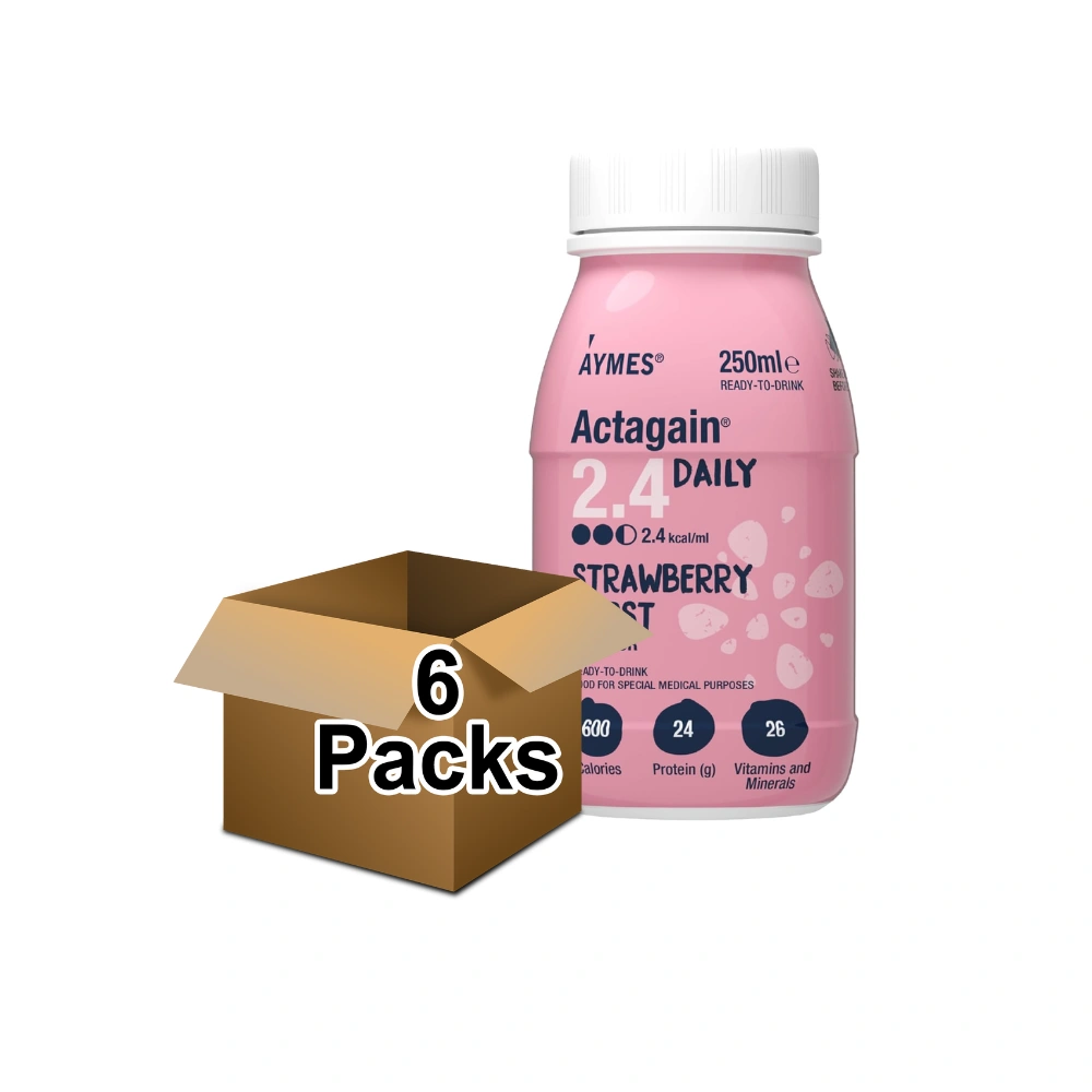 Aymes Actagain 2.4 Daily Strawberry Burst 250ml - Pack of 6