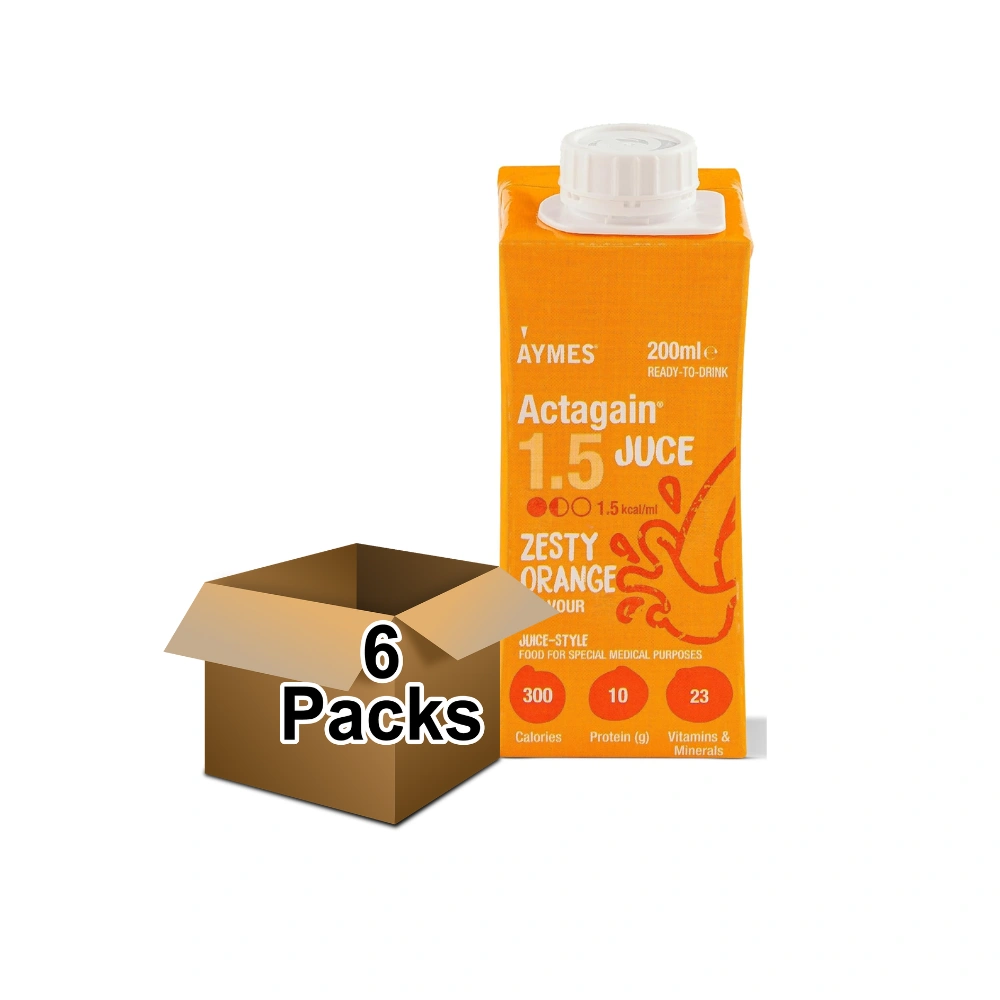 Aymes Actagain 1.5 Juce Zesty Orange 200ml - Pack of 6
