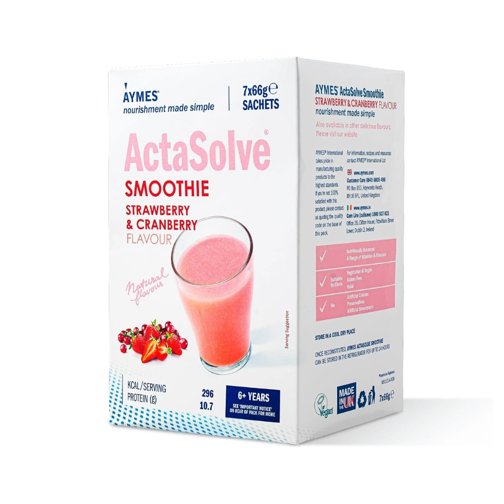 Aymes Actasolve Smoothie Straw & Cran (7x66g)