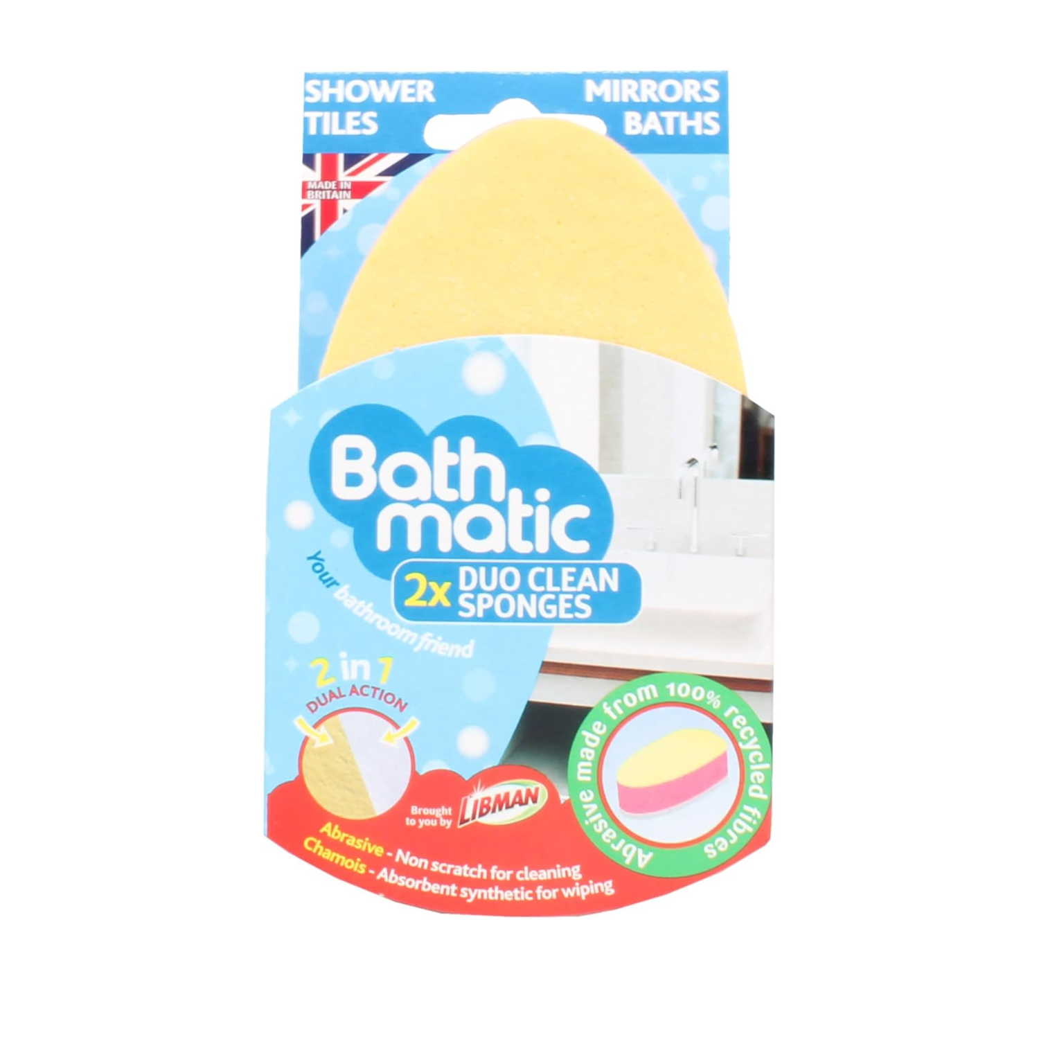 Dishmatic Bathmatic Clean Sponge Duo