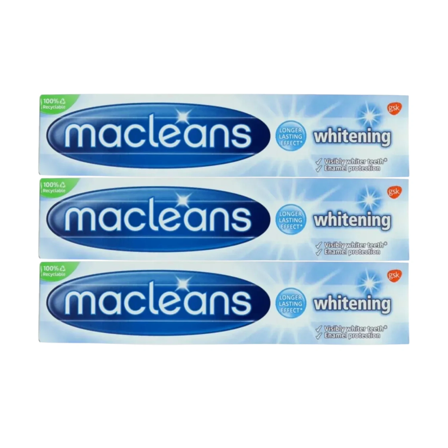Macleans Whitening Toothpaste 100ml - Pack of 3