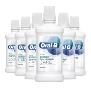 Oral B Gum & Enamel Care Fresh Mint Mouthwash 500ml - Pack of 6