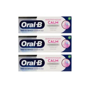 Oral-B Sensitivity & Gum Calm Gentle Whitening Toothpaste 75ml - Pack of 3