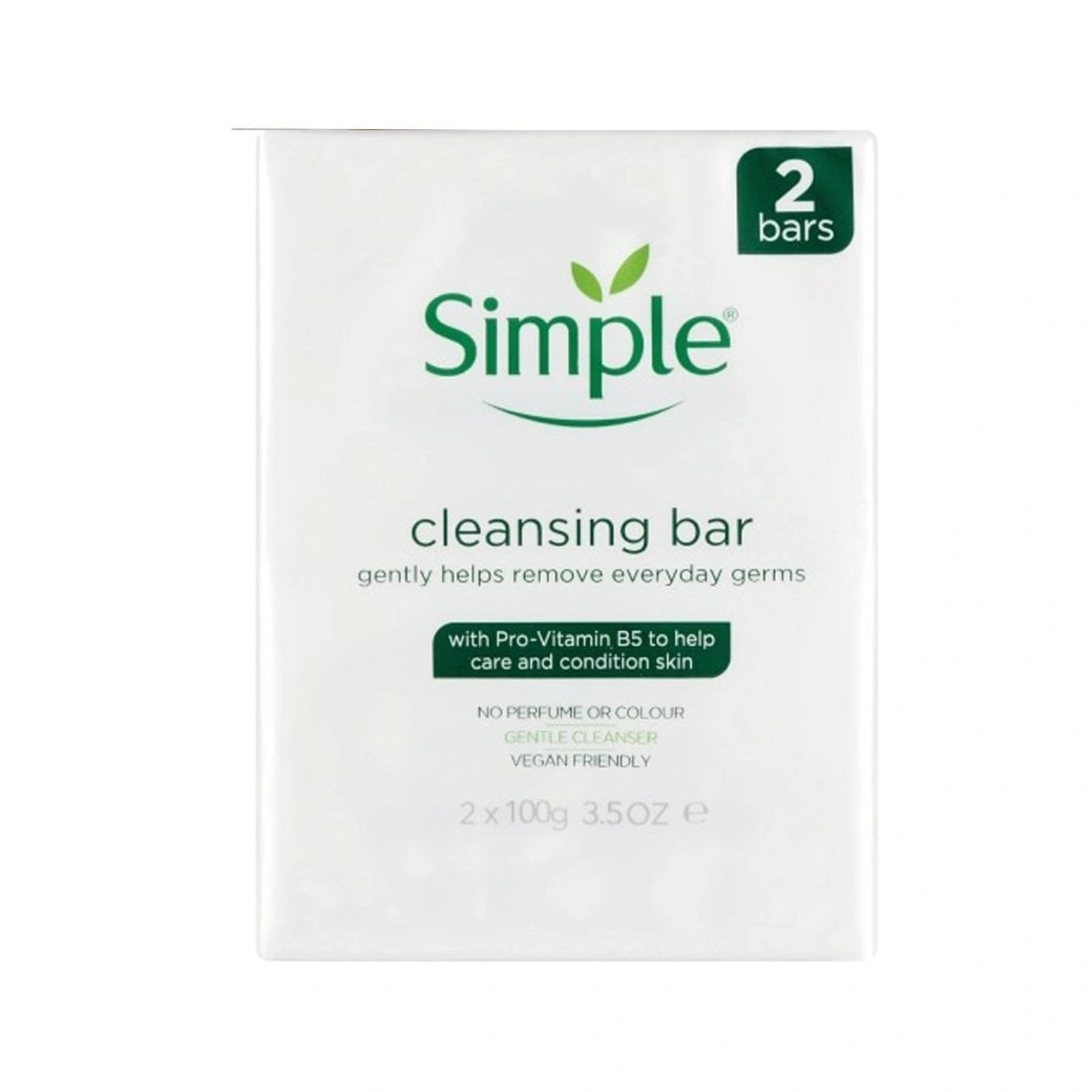 Simple Antibacterial Soap Twinpack (2x100g)