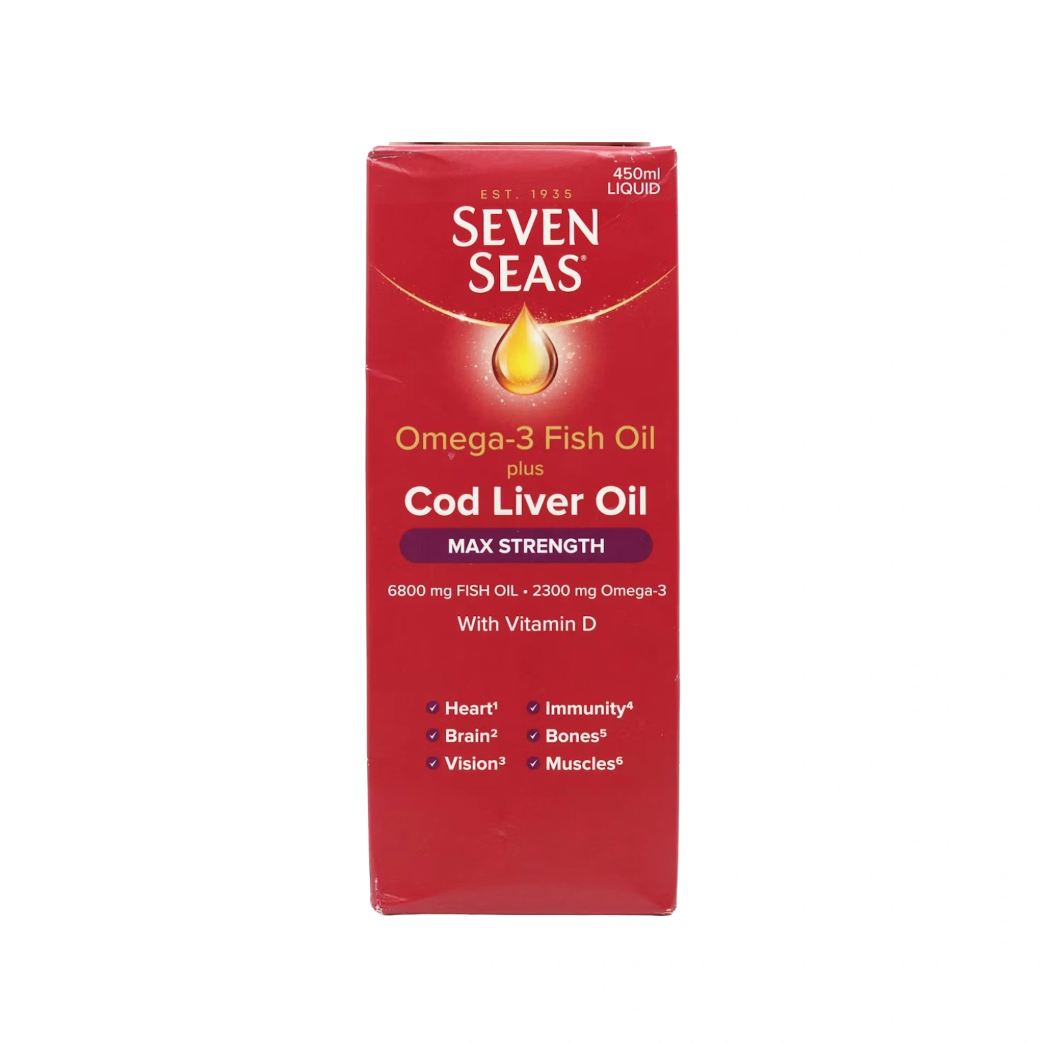 Seven Seas Cod Liver Oil Max Strength 450ml