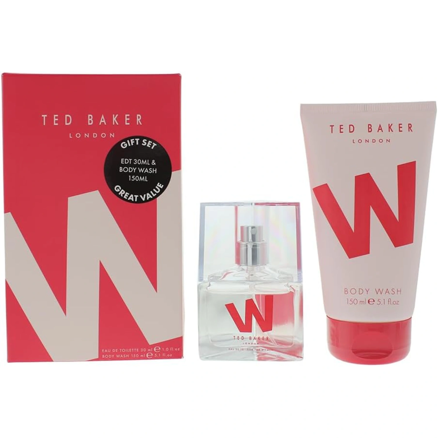 Ted Baker 2 Piece Gift Set Eau de Toilette 30ml Body Wash 150ml