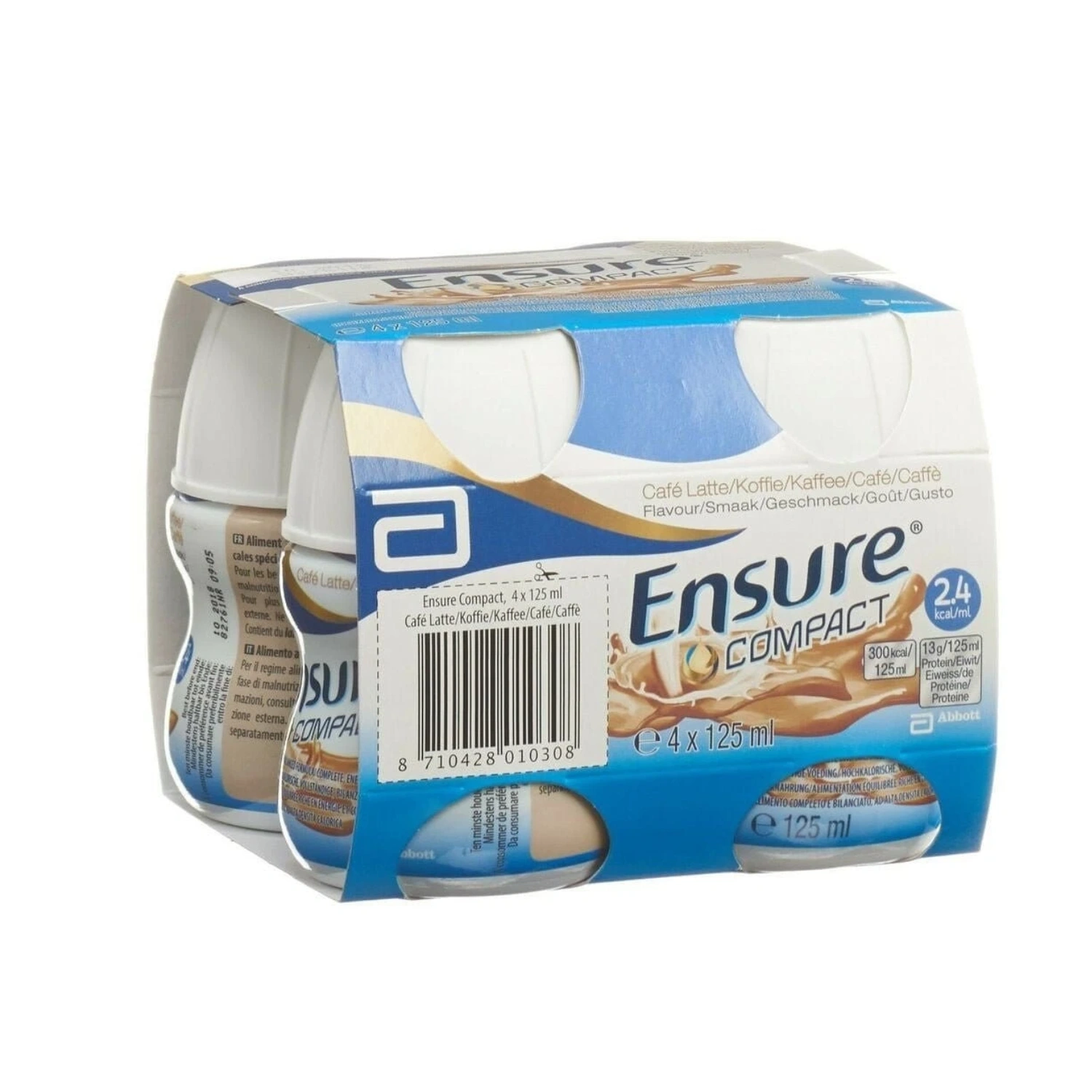 Ensure Compact Cafe Latte 4x125ml