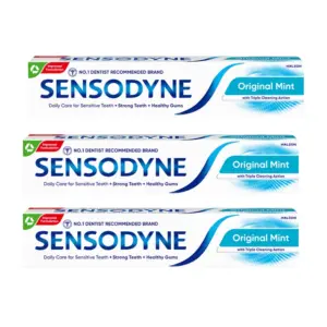 Sensodyne Toothpaste Daily Care Original Mint 75ml x 3 Packs